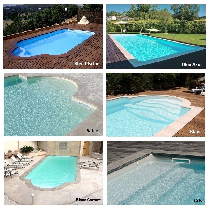 Le rendu des couleurs de la piscine en eau Piscines Kit